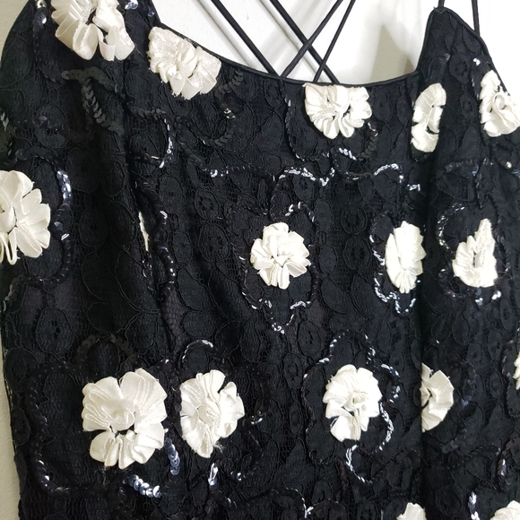 Jessica McClintock Vintage Embellish Sheath Dress - Picture 3 of 8